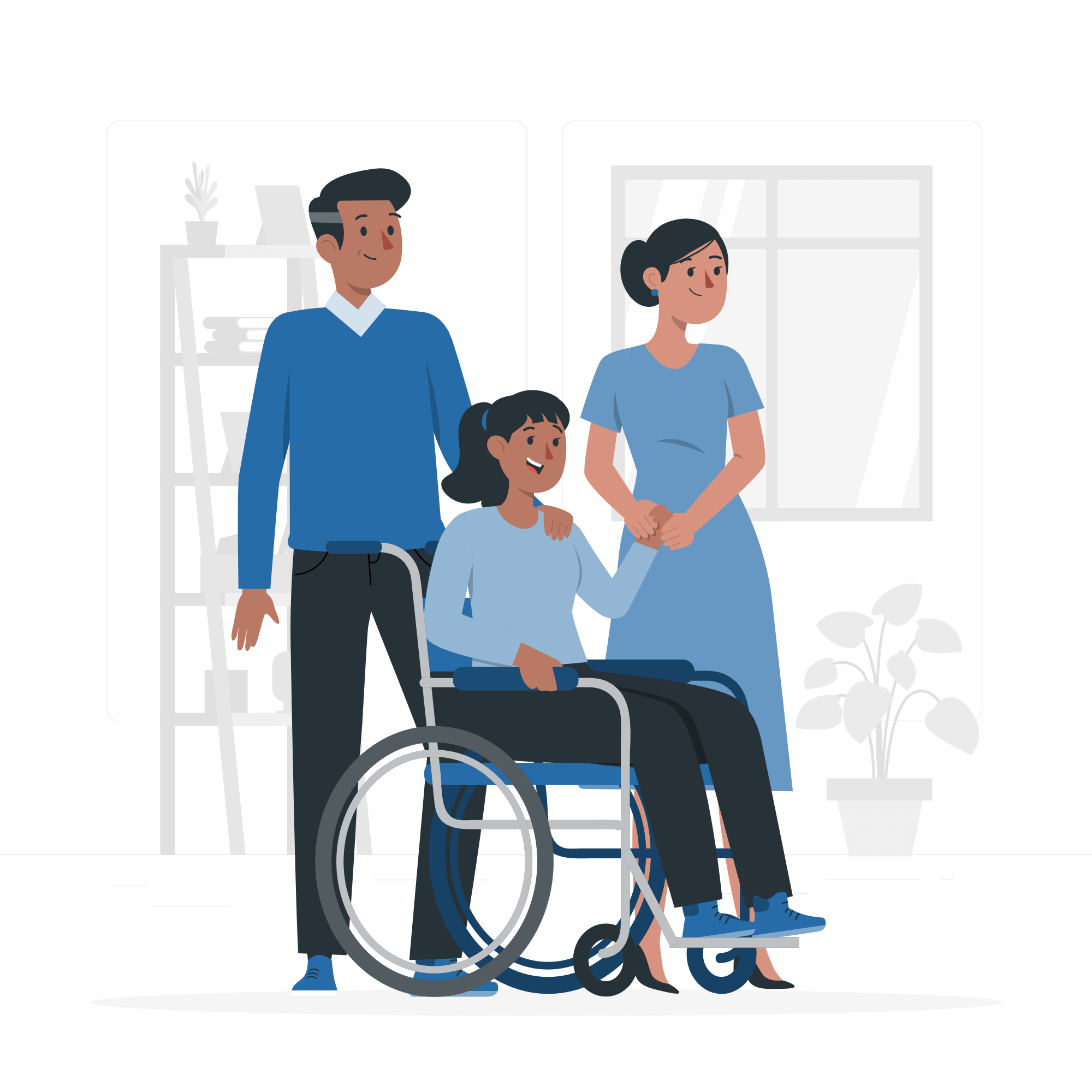 Illustration representing families and caregivers
