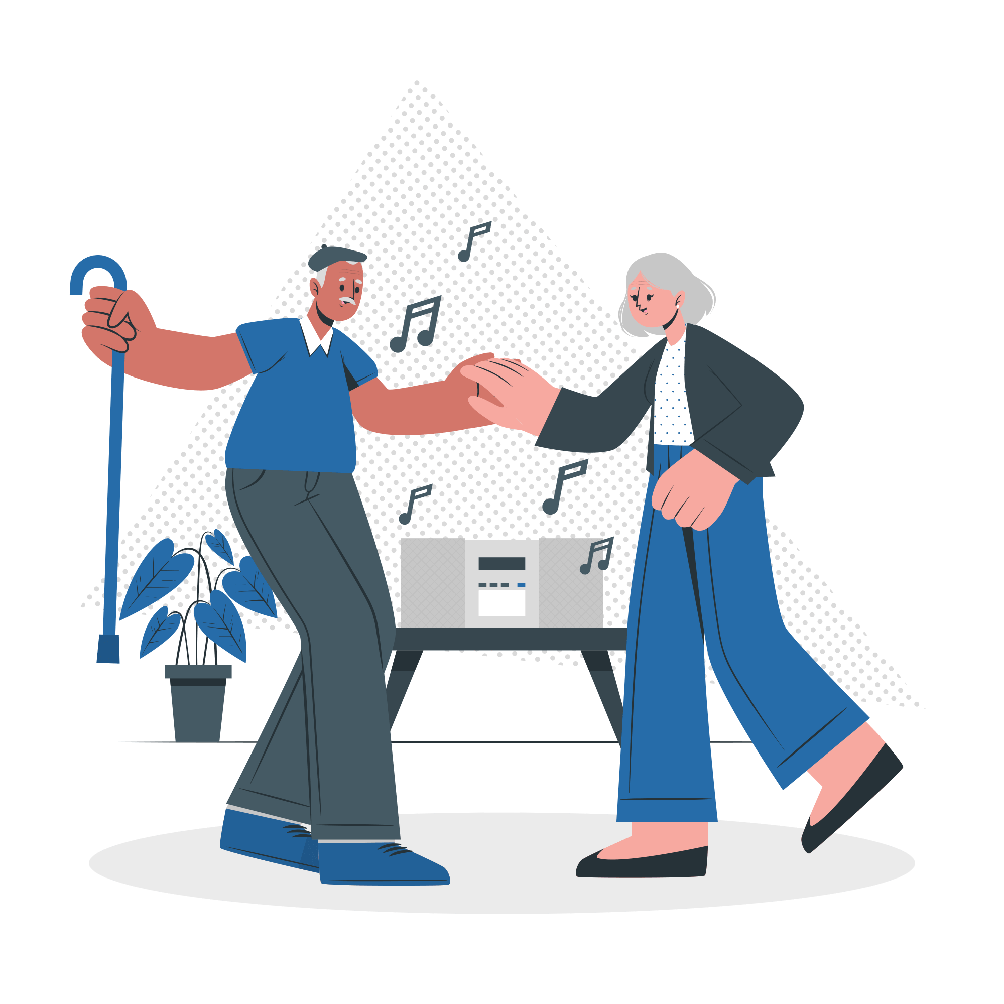 Illustration representing older adults