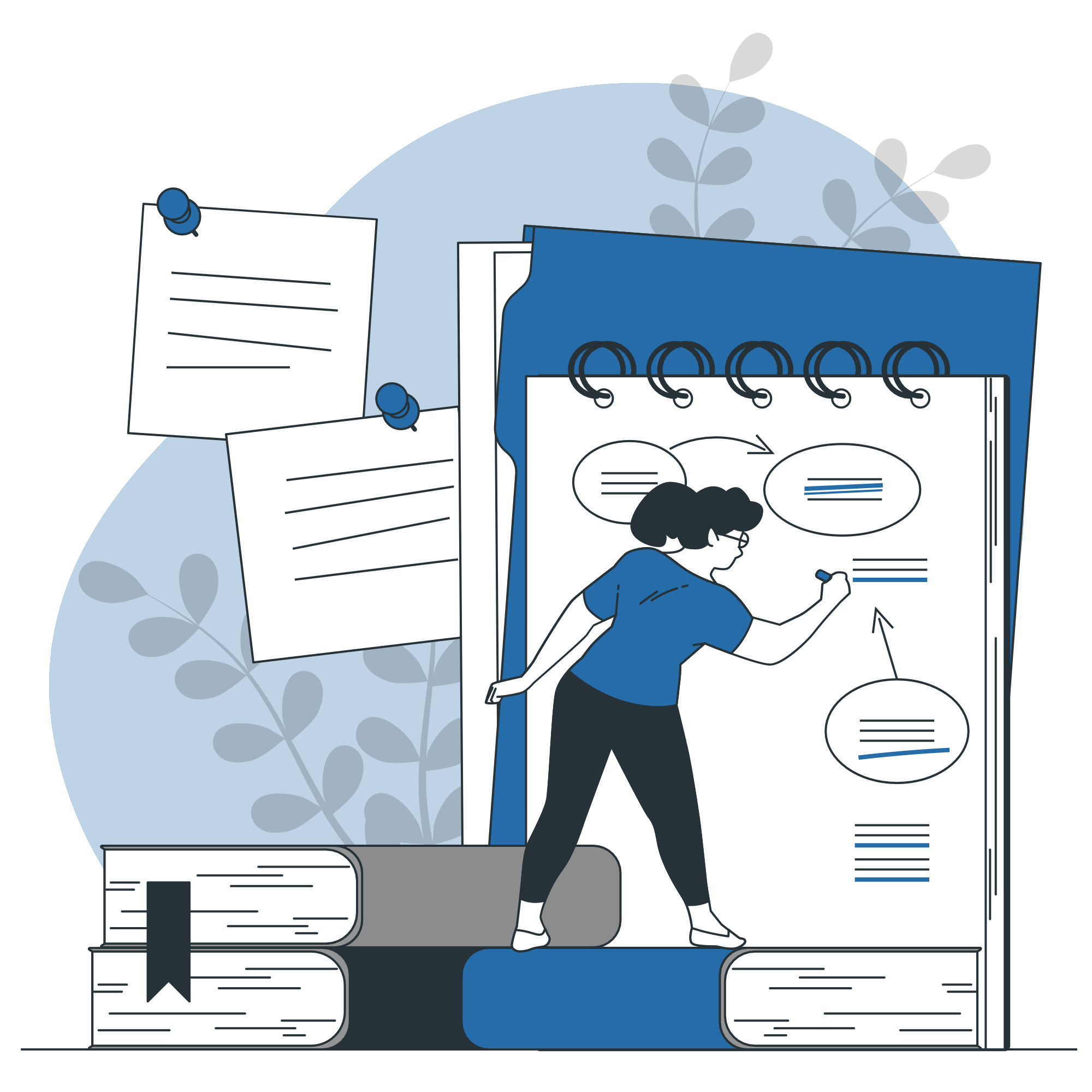 Illustration representing researchers and policy makers