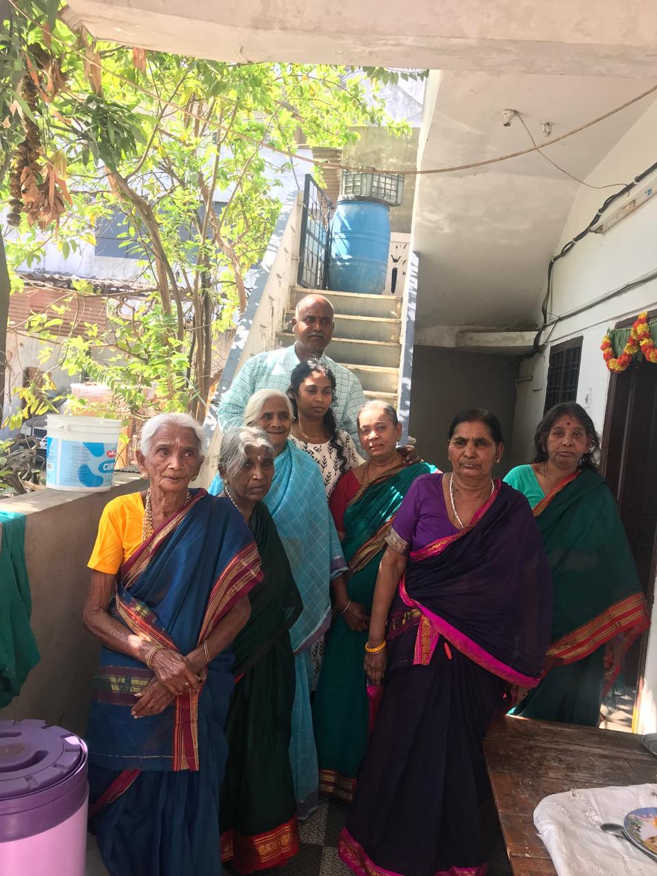 Residents at Vruddha Abhaya Trust